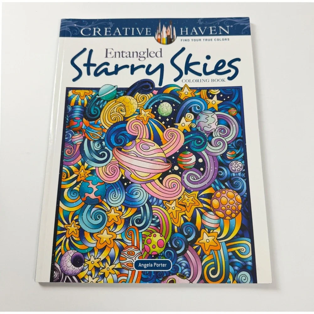 Lot‎ of 3 Adult Coloring Books Starry Skies Celestial Mandalas